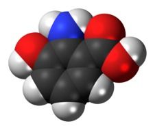 clipart of atom hydroxy anthranilic acid in chemistry