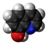 Hydroxyquinoline molecule clipart