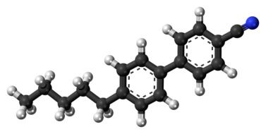 cyanopentylbihenyl molecule drawing