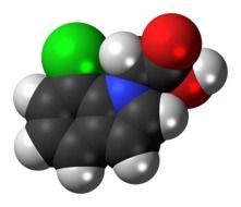 chlorindole molecule acetic acid in chemistry
