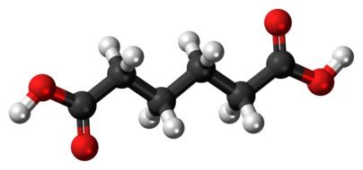 adipic acid molecule structure drawing