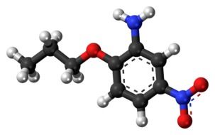 nitropropoxyaniline molecule in chemistry