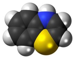 benzothiazine chemistry atoms model drawing