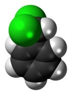 structure of the molecule benzal chloride