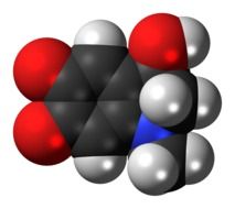 adrenochrome molecule model in chemistry