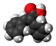 alpha-parinic acid molecule model in chemistry