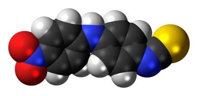 amoscanate molecule model in chemistry