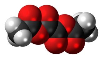 the structure of the molecule of acetic acid in chemistry