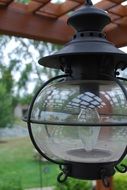 garden lamp close up