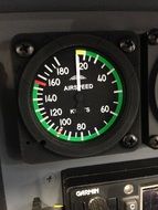 speed indicator in the plane