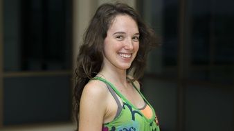 woman is engaged in fitness