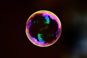 mirroring soap bubble