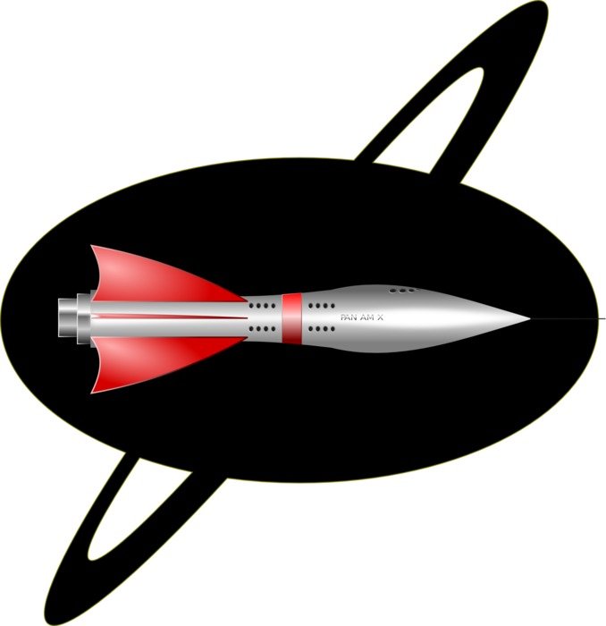 illustration of rocket space