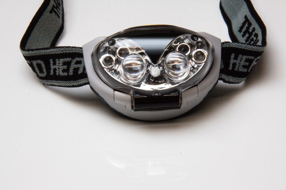 headlamp on the table