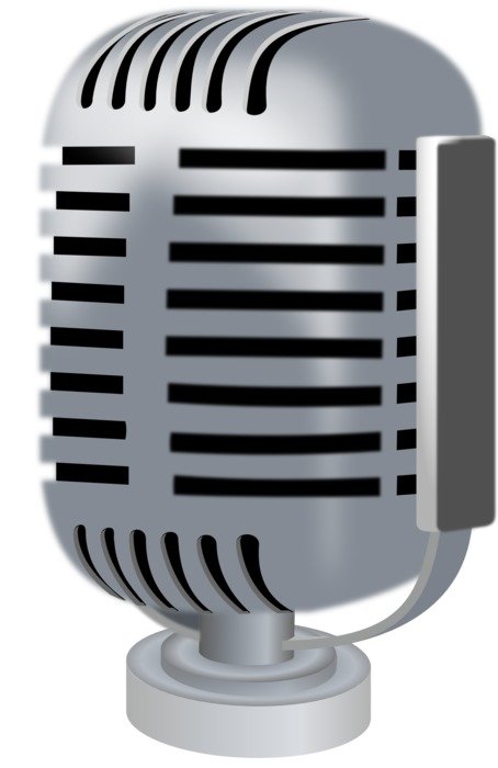 microphone for vocals on a white background