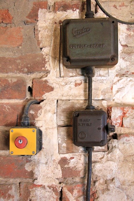 light switches on a wall