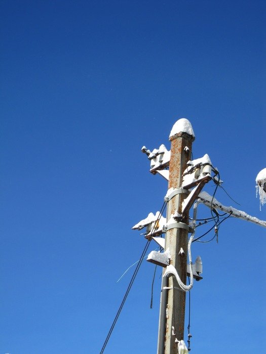 Power line with current in it