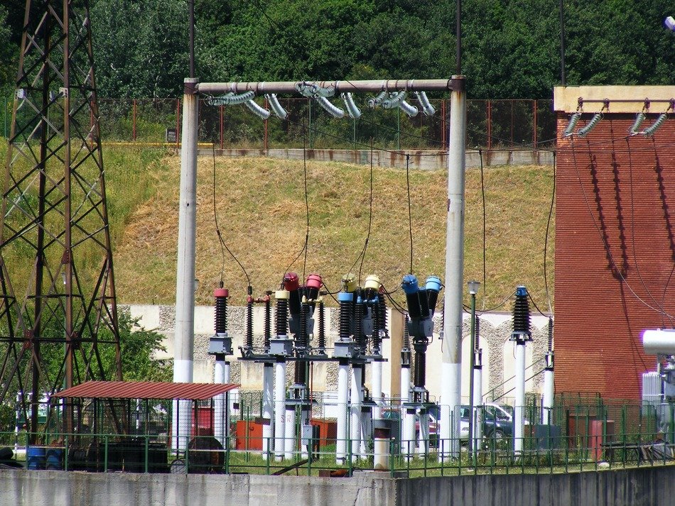 View of the electrical substation