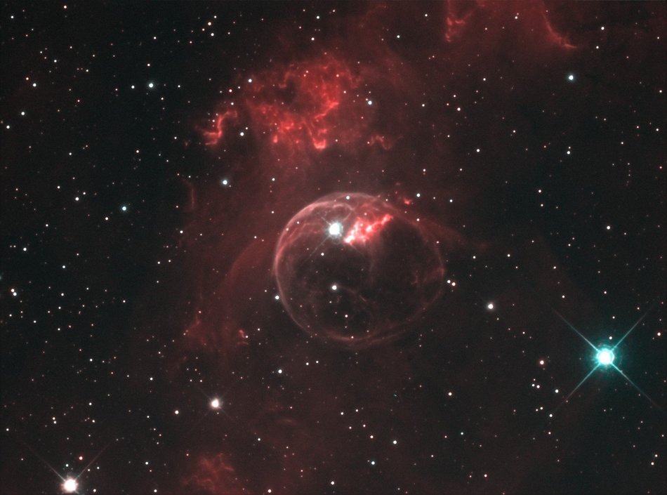 Clipart of colorful ngc 7635