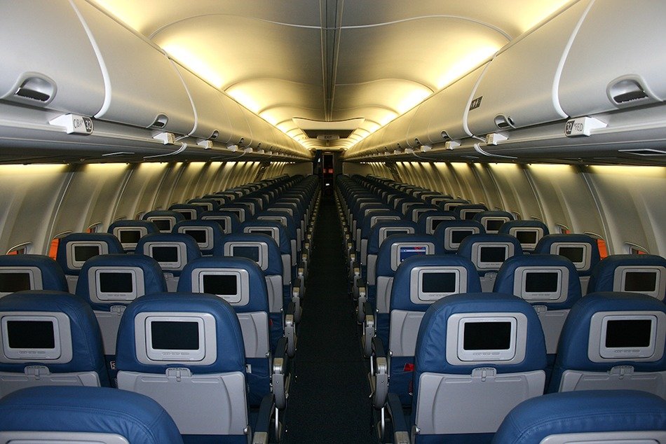 Photo of inside of aircraft
