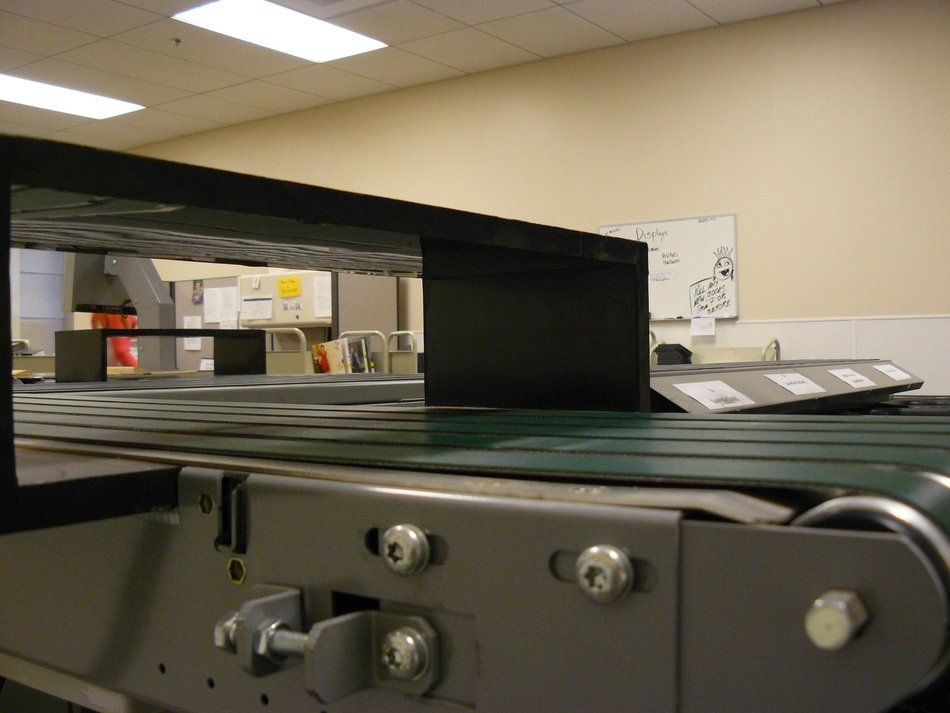 machine with belts in engineering