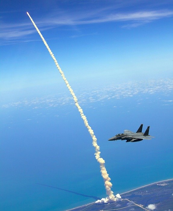 Photo of the rocket launch
