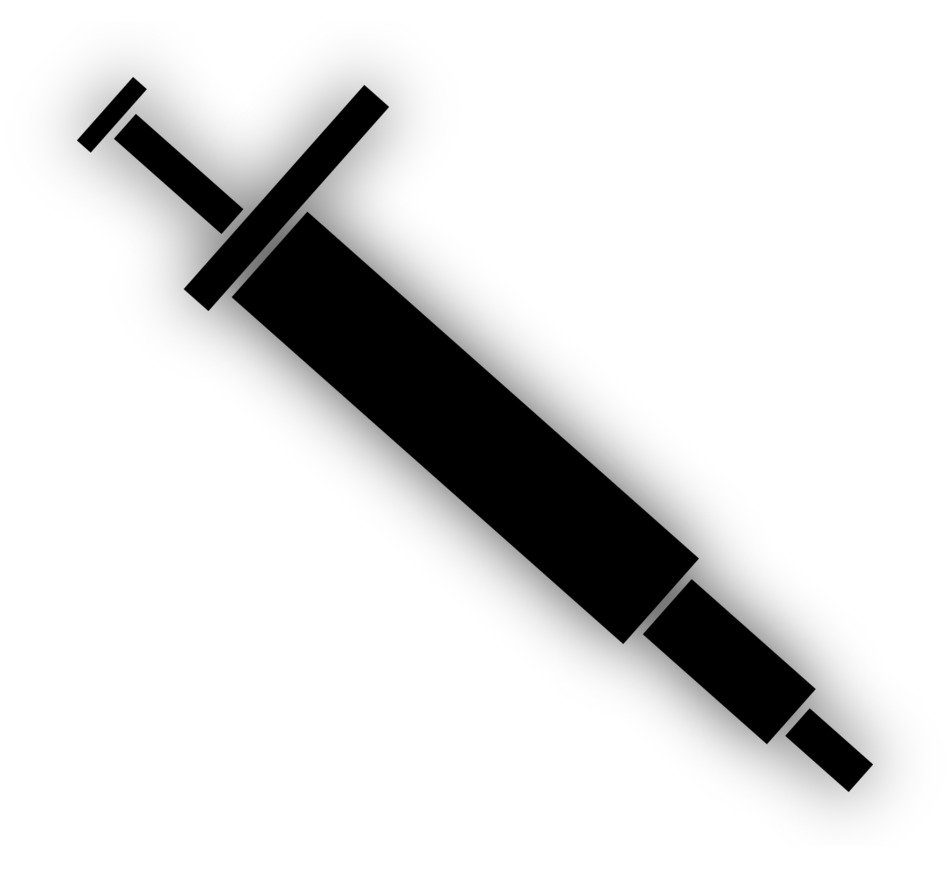 drawn black micropipette