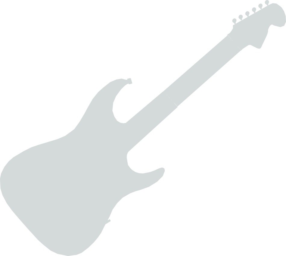 gray silhouette of electric guitar