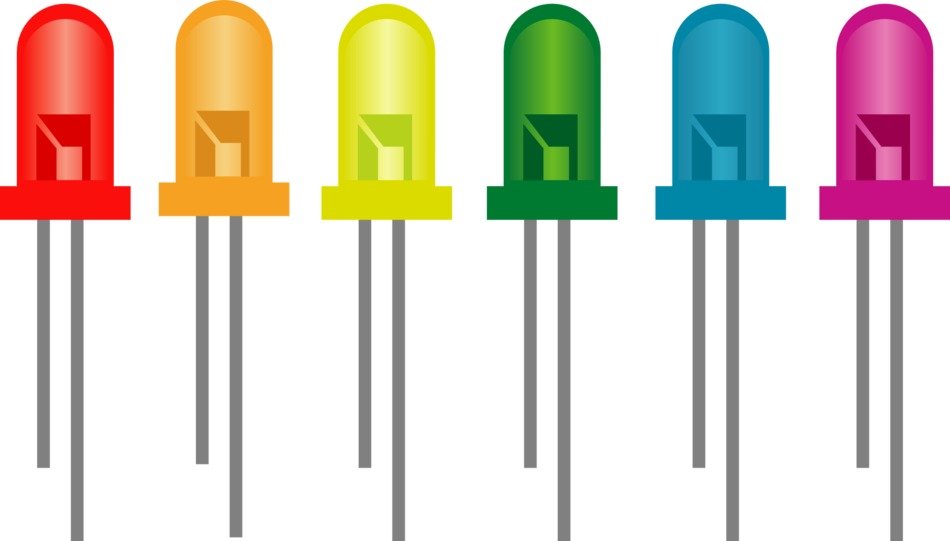 graphic image of light diodes