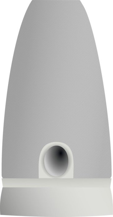 white speaker on white background