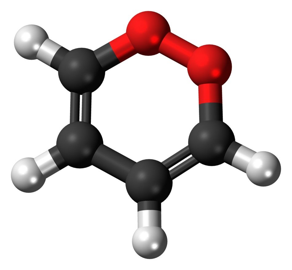 dioxin molecule model
