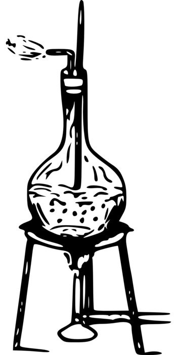 Picture of boiling experiment flask
