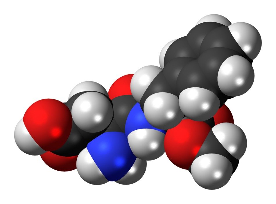 aspartate molecule model
