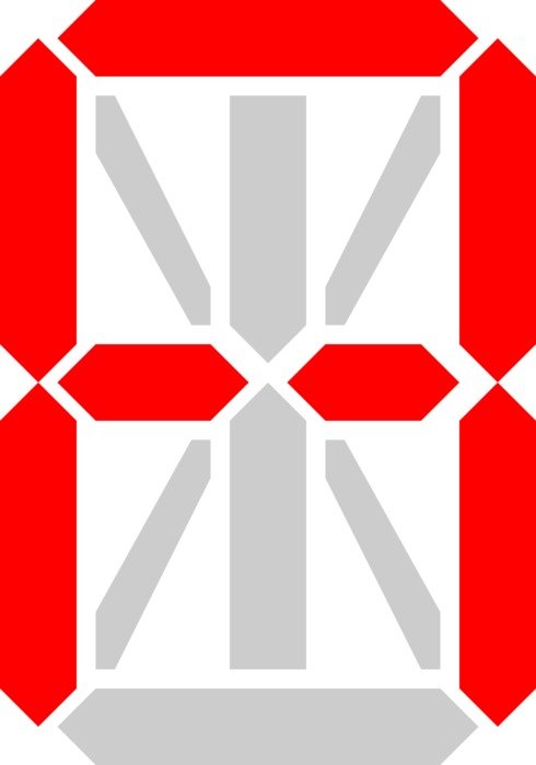 display for the alphabet as a graphic image