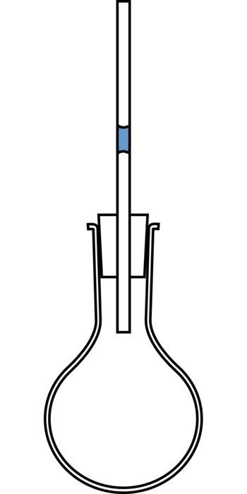 graphic image of the flask for the experiment
