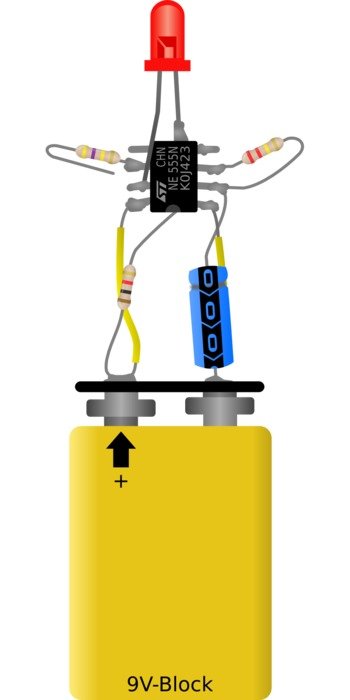 Electronic flasher clipart