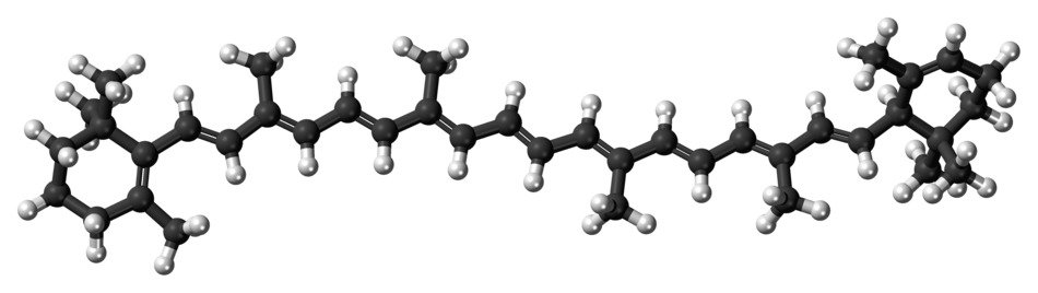 Picture of alpha carotene molecule