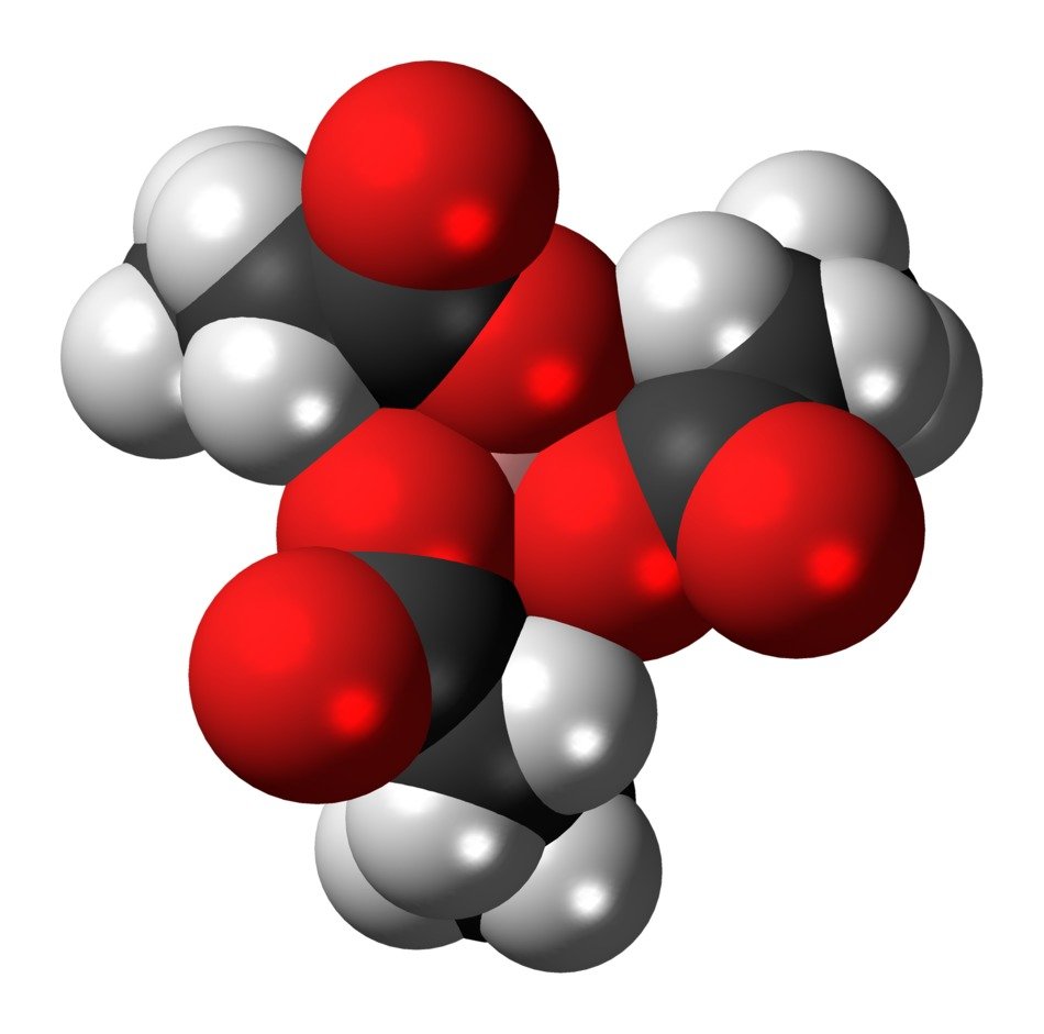 Aluminum acetoacetate molecule in chemistry
