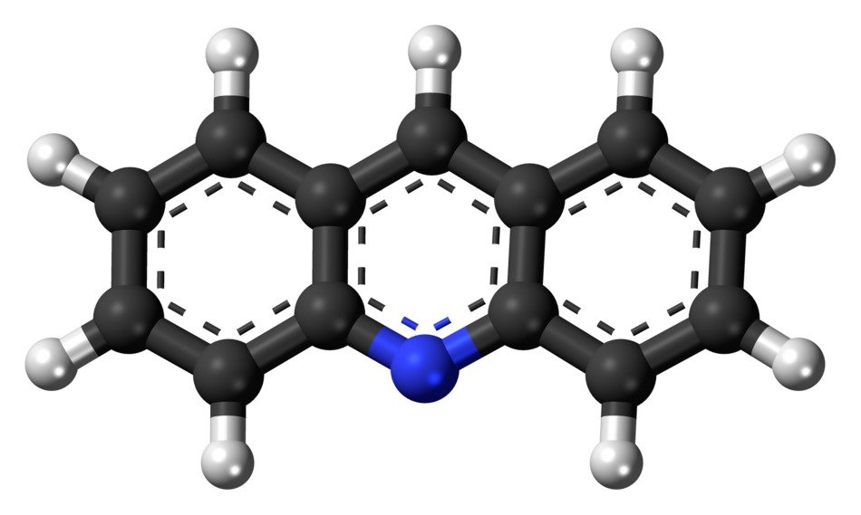acridine heterocycle molecule drawing