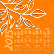 2015 Calendar Vector Illustration N55