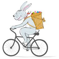 easter bunny on bike N2
