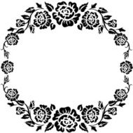 Frame with roses N10