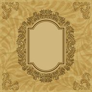 Retro background with vintage calligraphic ornate frame N2