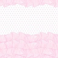 Lace and frills hand drawn seamless pattern N3