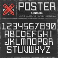 Vector Retro Poster Font N2