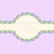 Floral Oval Frame N4