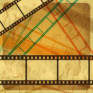Vintage scratch background with film frame N2