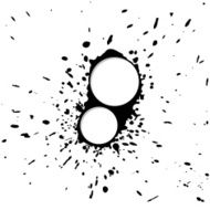 Brush blot vector