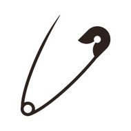 Open safety pin