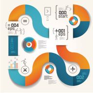 Modern and abstract infographic design N2